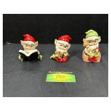 Homco Christmas Elves Figurines