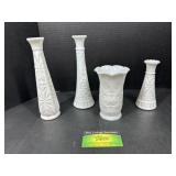 Hazel Atlas Milk Glass Vase and more