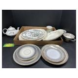 Fine China Dishware with Floral Patterns