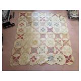 Vintage Homemade Quilt Topper (Some Raggedy S