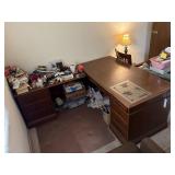 Corner Desk & Contents