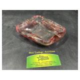Pink glass Ash Tray