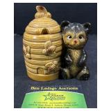Ceramic honey jar
