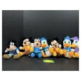 Mickey Mouse and friends stuffed figures