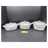 Corningware Blue Cornflower Bake Dishes