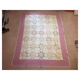 Beautiful Homemade Floral Quilt