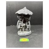 Concrete Boy & Girl Statue