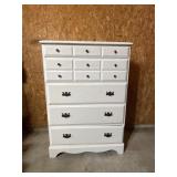 White Wooden Chest of Drawers