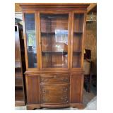 Vintage China Cabinet with Shelves