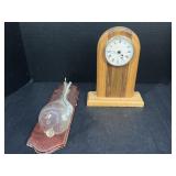 Wooden Quartz clock and wall decor