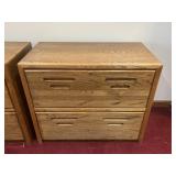 2 Drawer Wooden Storage Cabinet