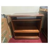 Side table Desk with Roll Out Shelves
