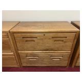 2 Drawer Wooden Storage Cabinet