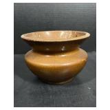 Stoneware Vessel with Brown Glaze