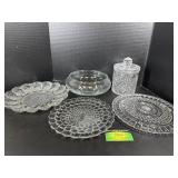 Glassware platters