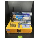 TiVo Box, LAN Card, and Moe Electronics