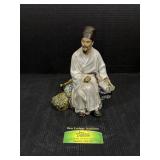 Porcelain Figurine of Seated Scholar