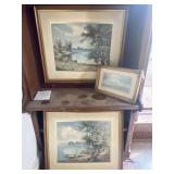 Three landscape prints