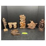 Carved Wooden Honduras Figures Collection