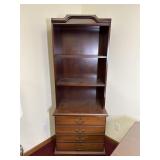 Wooden Bookshelf With Drawers
