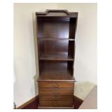 Wooden Bookshelf With Drawers
