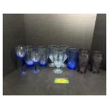 Purple and Blue Color Glasses