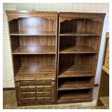 2 Pressboard Bookshelves