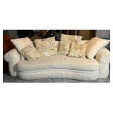 The Alan White Company Cream couch with pillows