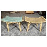 Rattan foot stools