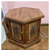 Octagon Wheat Pattern Side Table