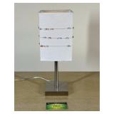 Modern Table Lamp With Beaded Shade