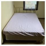 Full Size Bed with metal head board