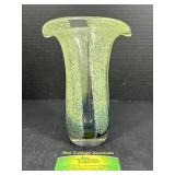 Murano style Heavy Glass Vase