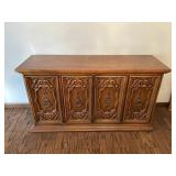 Wood Sideboard With Decorative Doors