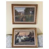 Framed Landscape & Seascape Paintings