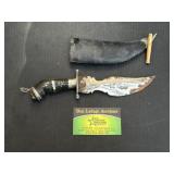 Vintage Engraved Blade Knife