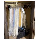 Closet Of Blankets Of Hangers