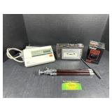 Electronics Lot: Tape Recorder, Flash & More