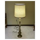 Brass style Floor Lamp with Shade