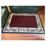 Rectangular Rug with Floral Border - 3