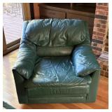 Green Leather Style Chair
