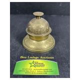 Brass bell and holder