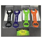 Snap in wrench bottle openers