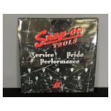 Snap On tools metal sign with key hangers