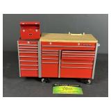 Snap on rolling tool box Coin bank