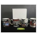 Four Snap On mugs