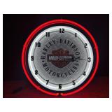 Harley Davidson led clock