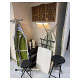 Ironing boards, tables and stools
