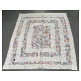 Patchwork Quilt with Pastel Colors