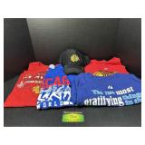 Chicago Black Hawks, Cubs, and Bears Shirts